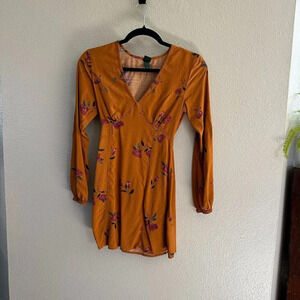 Wild Fable Yellow Floral Dress  Size‎ X-Small